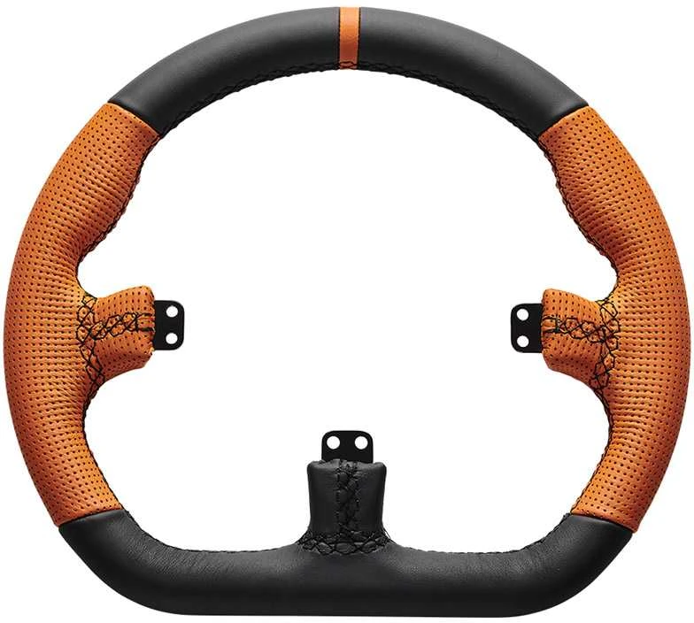 Asetek Simsports „Acetek SimSports GT“ ratlankis – uždaras D, odinis – oranžinės spalvos