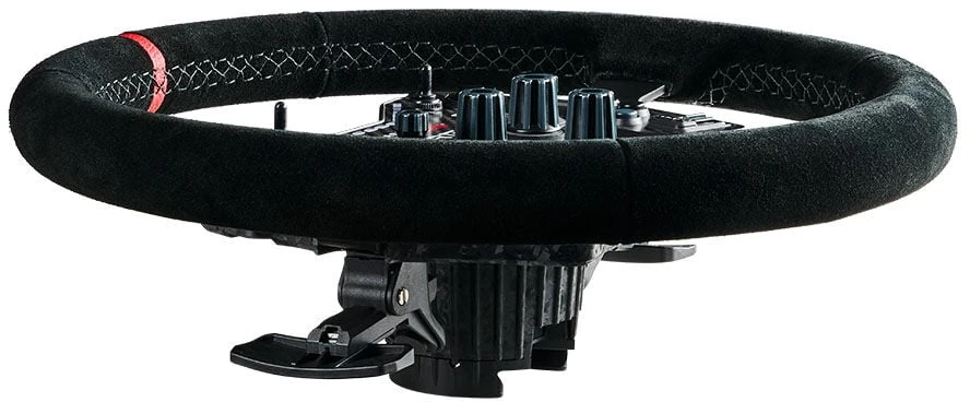 Asetek SimSports GT Rim, curved, 340 mm – juodas, suede