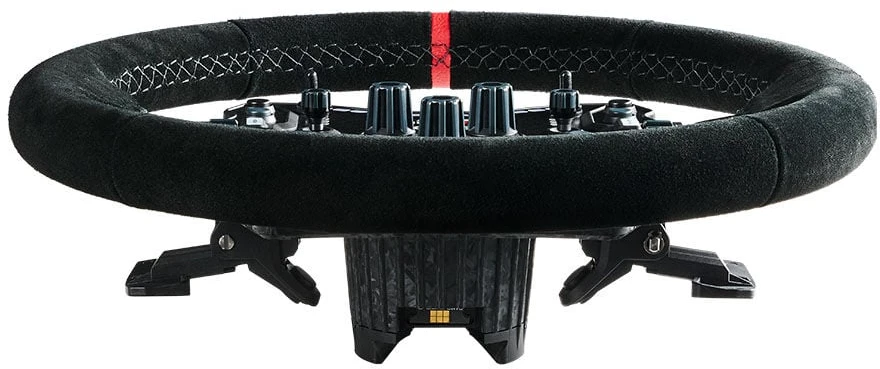 Asetek SimSports GT Rim, curved, 340 mm – juodas, suede