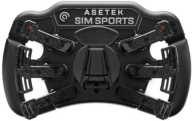 Asetek „SimSports Invicta Formula“ laikrodis, 4,3 colio LCD ekranas, USB-C – raudonas ant juodo fono