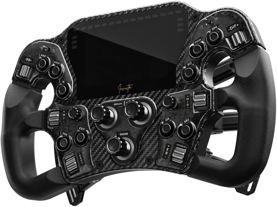 Asetek SimSports Invicta Formula Steering Wheel - juodas + The Forte Wheelbase (18 Nm)