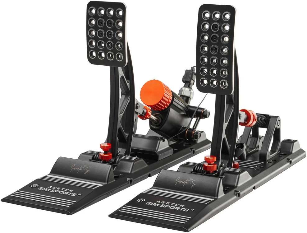 „Asetek SimSports Invicta S“ serijos THORP II pedalų komplektas - juodas