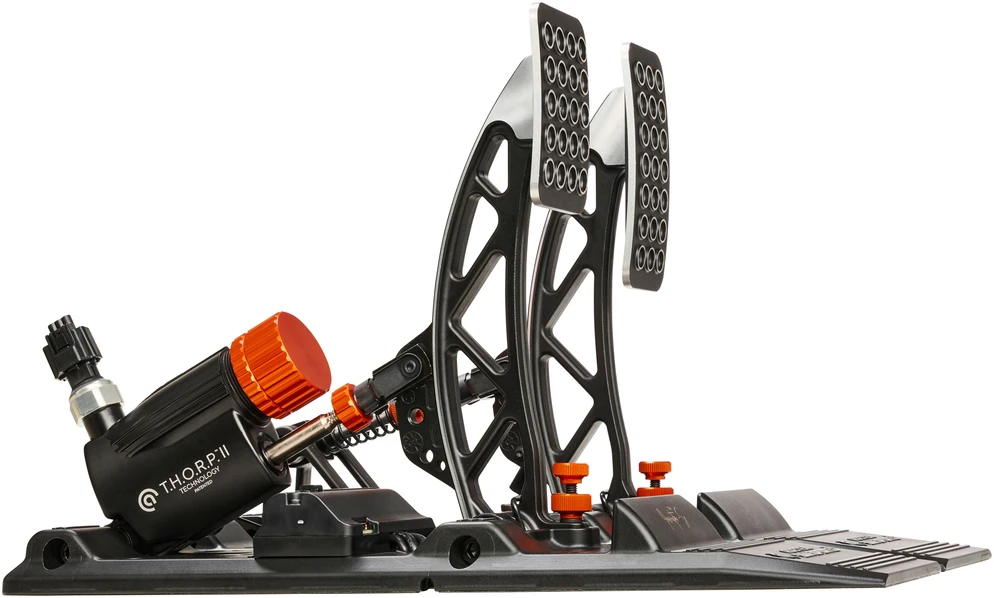 „Asetek SimSports Invicta S“ serijos THORP II pedalų komplektas - juodas