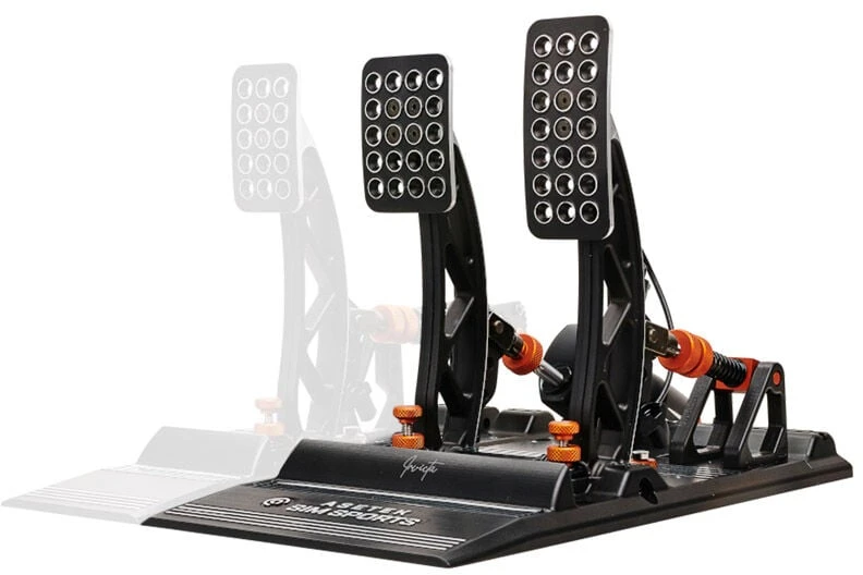 „Asetek SimSports Invicta Sim Racing“ akceleratoriaus ir stabdžių pedalas