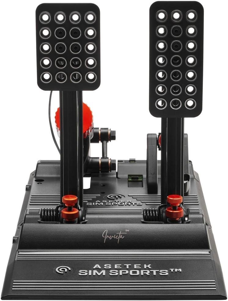 Asetek SimSports Invicta THORP II Pedal Set - juodos spalvos