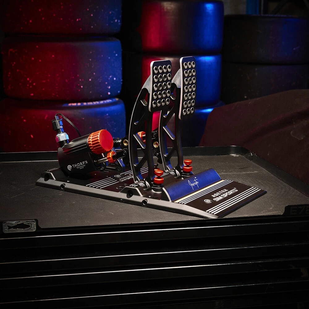 Asetek SimSports Invicta THORP II Pedal Set - juodos spalvos
