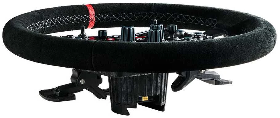 Asetek SimSports GT Rim, curved, 340 mm – juodas, suede