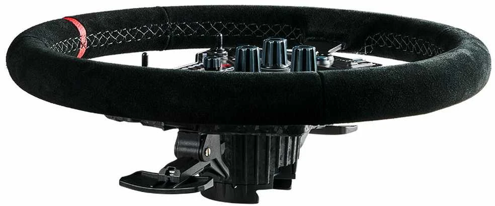 Asetek SimSports GT Rim, curved, 340 mm – juodas, suede