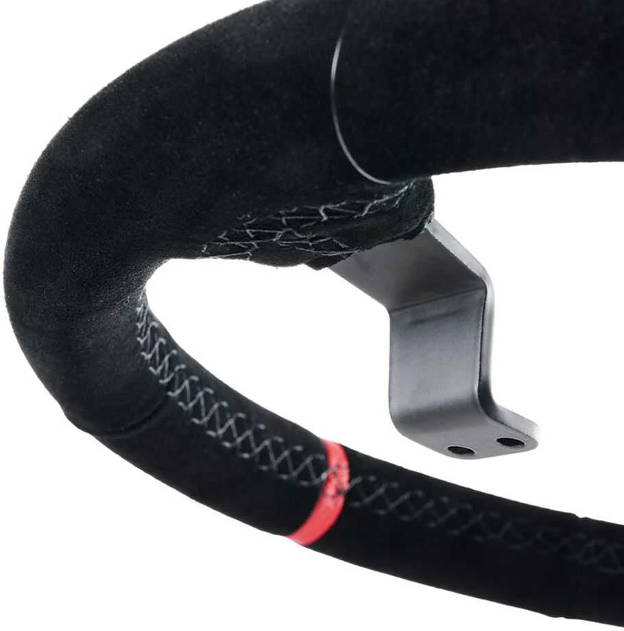 Asetek SimSports GT Rim, curved, 340 mm – juodas, suede