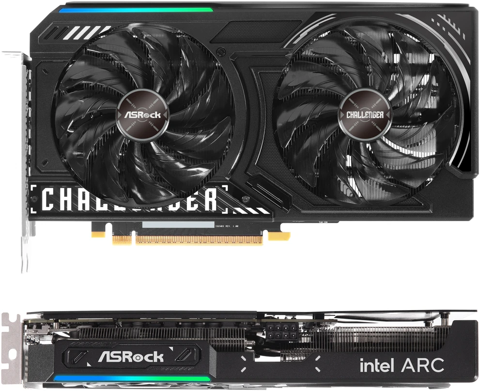 Vaizdo plokštė ASRock Challenger Intel Arc B570 10GB OC GDDR6 plokštė