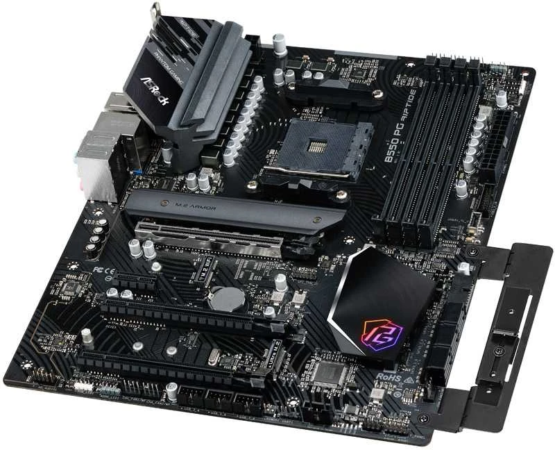 Pagrindinė plokštė ASROCK AMD B550 / SAM4 / ATX / Memory DDR4 / Atminties lizdai 4 / 3xPCI-Express 16x / 1xPCI-Express 3.0 1x / 2xM.2 / 1xHDMI / 2xUSB 2.0 / 8xUSB 3.2 / 1xPS/2 / 1xOptical S/PDIF / 1xRJ45 / 5xAudio port