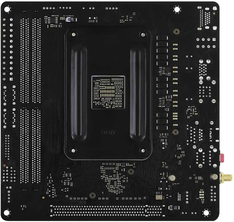 Pagrindinė plokštė ASROCK B550M-ITX/ac AM4 lizdas DDR4 4733+ 4.0 x16 PCIe DisplayPort 1.4 HDMI 7.1 CH HD 4 SATA3 6 USB 3.1 Gen1 mITX MB