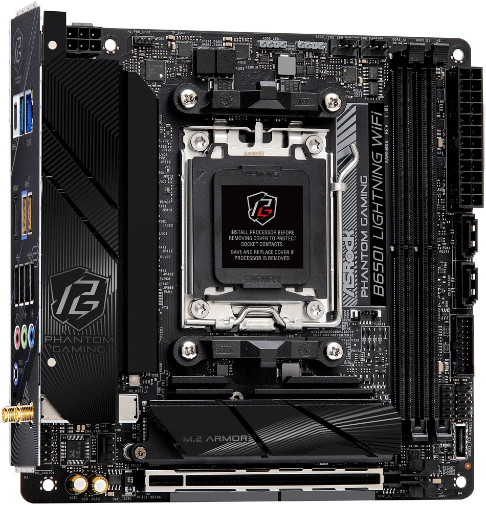 Pagrindinė plokštė ASROCK B650I Lightning WiFi AM5 ITX