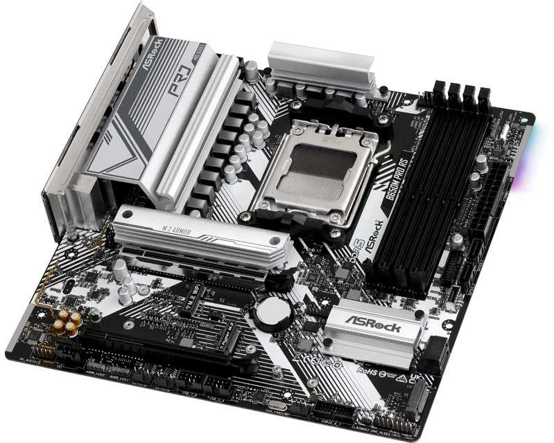 Pagrindinė plokštė ASRock B650M Pro RS, AM5, Micro-ATX, DDR5