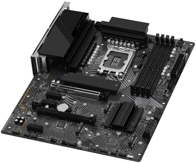 Pagrindinė plokštė ASROCK Intel Z790/LGA1700/ATX/Memory DDR5/Atminties lizdai 4/3xPCI-Express 3.0 1x/1xPCI-Express 4.0 16x/1xPCI-Express 5.0 16x/4xM.2/1xHDMI/1xAudio-In/1xAudio-Out/1xMikrofonas/1xUSB 2.0/6xUSB 3.2/1xUSB-C/1xRJ45