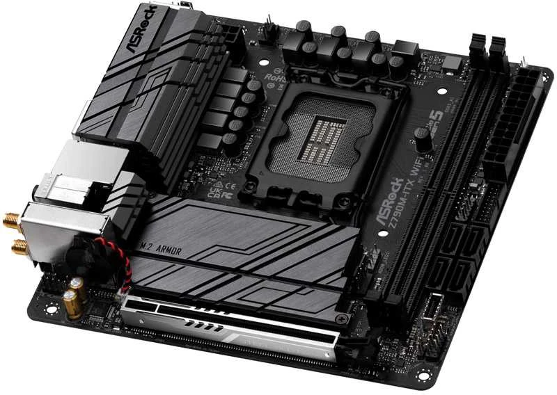 Pagrindinė plokštė ASROCK Z790M ITX WIFI Socket 1700 mITX DDR5 1xHDI 1xDP