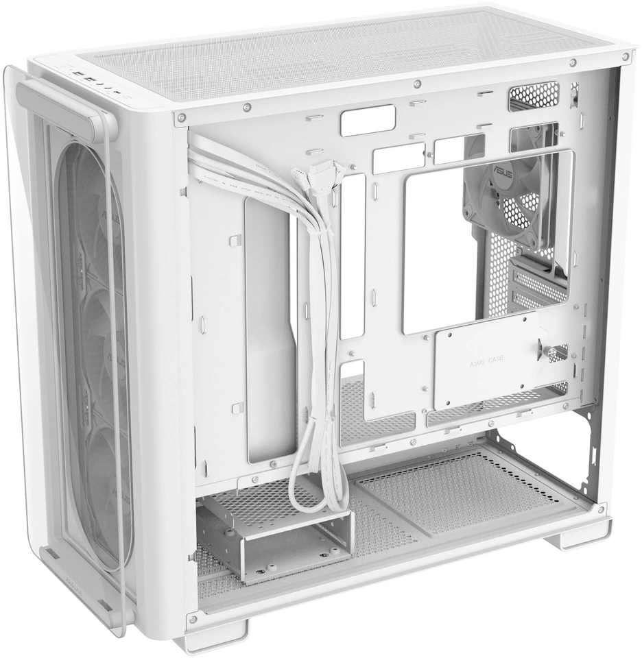 ASUS A23 PLUS ARGB Baltas Computer Case Baltas