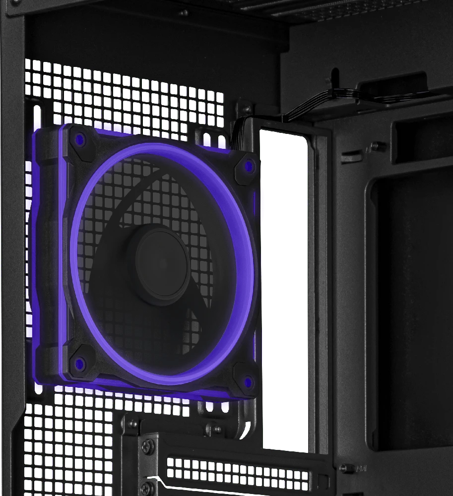 ASUS A31 PLUS TG ARGB kompiuterio korpusas Midi Tower su skaidriu šoniniu langu, suderinamas su ATX / BTX / MicroATX / Mini-ITX, juodos spalvos