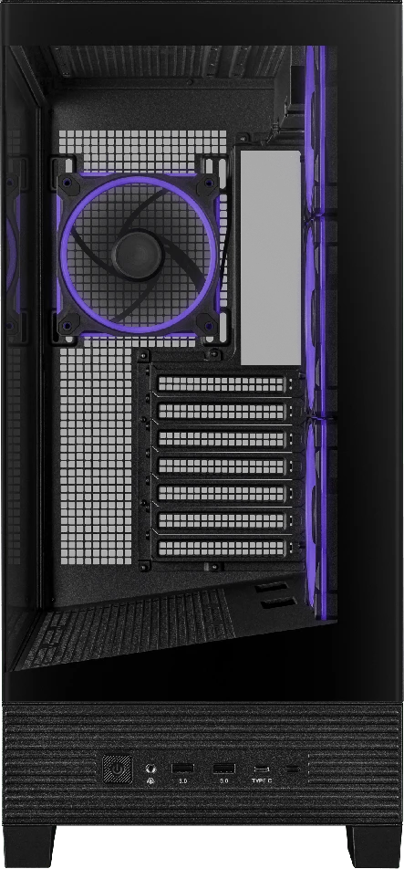 ASUS A31 PLUS TG ARGB kompiuterio korpusas Midi Tower su skaidriu šoniniu langu, suderinamas su ATX / BTX / MicroATX / Mini-ITX, juodos spalvos