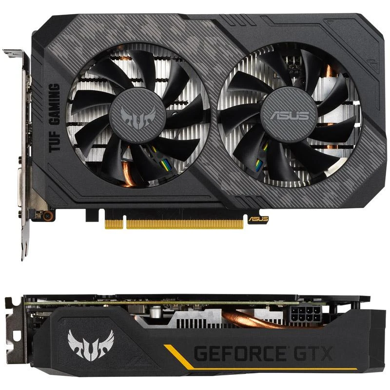 Vaizdo plokštė Asus TUF-GTX1660TI-O6G-EVO-GAMING NVIDIA, 6 GB, GeForce GTX 1660 Ti, GDDR6, PCI Express 3.0, DVI-D talpa 1, HDMI talpa 2, Atminties laikrodžio greitis 12000 MHz