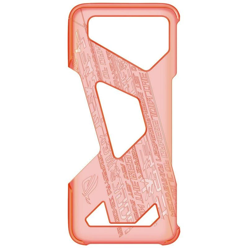 Dėklas Asus Rog Neon Aero Case ZS661KS Pusiau skaidrus su oranžiniu
