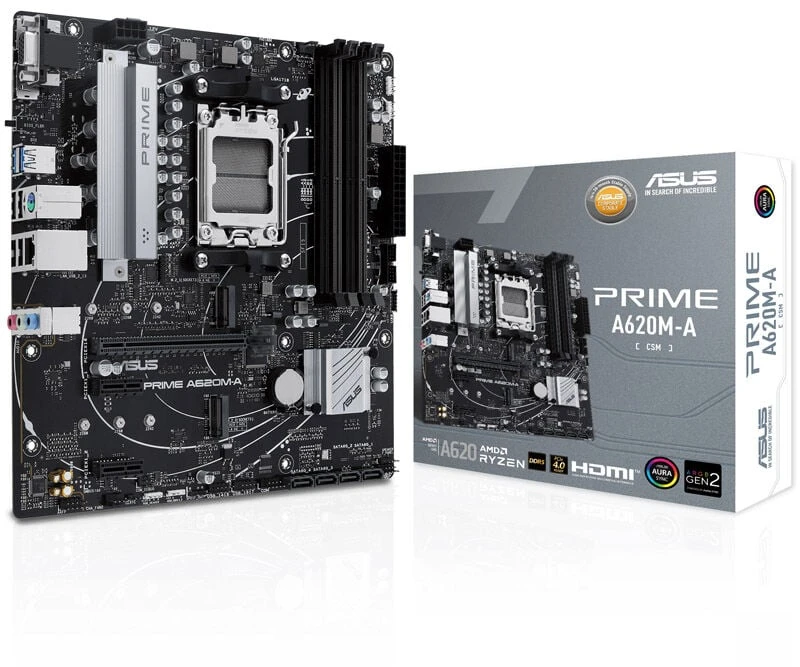 Pagrindinė plokštė Motininė Plokštė - ASUS Prime A620M-A-CSM AM5 Lizdas „Micro ATX“
