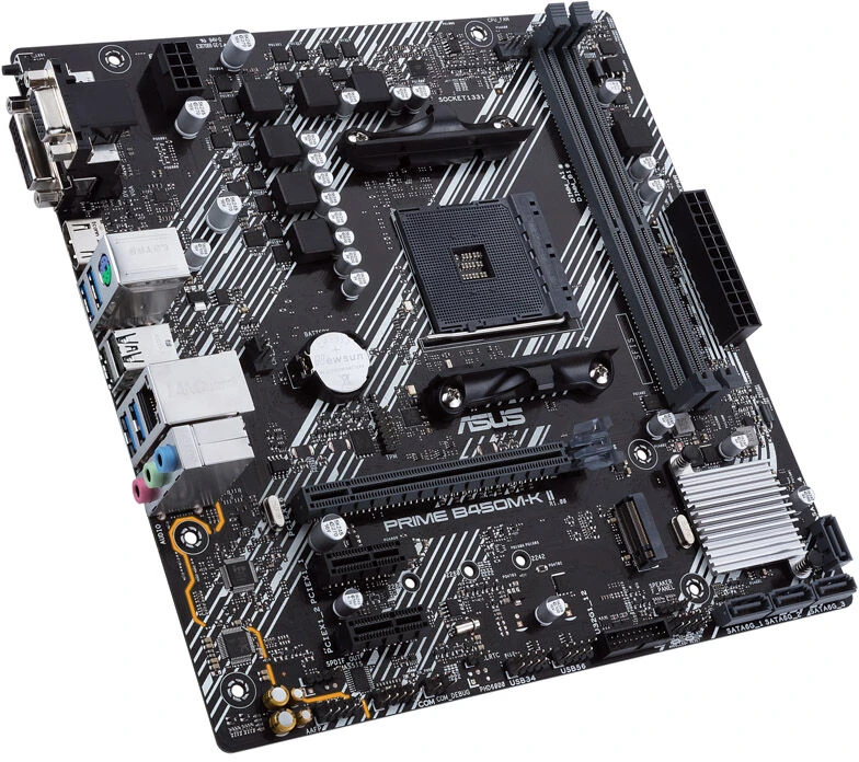 Pagrindinė plokštė Asus PRIME B450M-K II, Micro ATX, AM4, DDR4