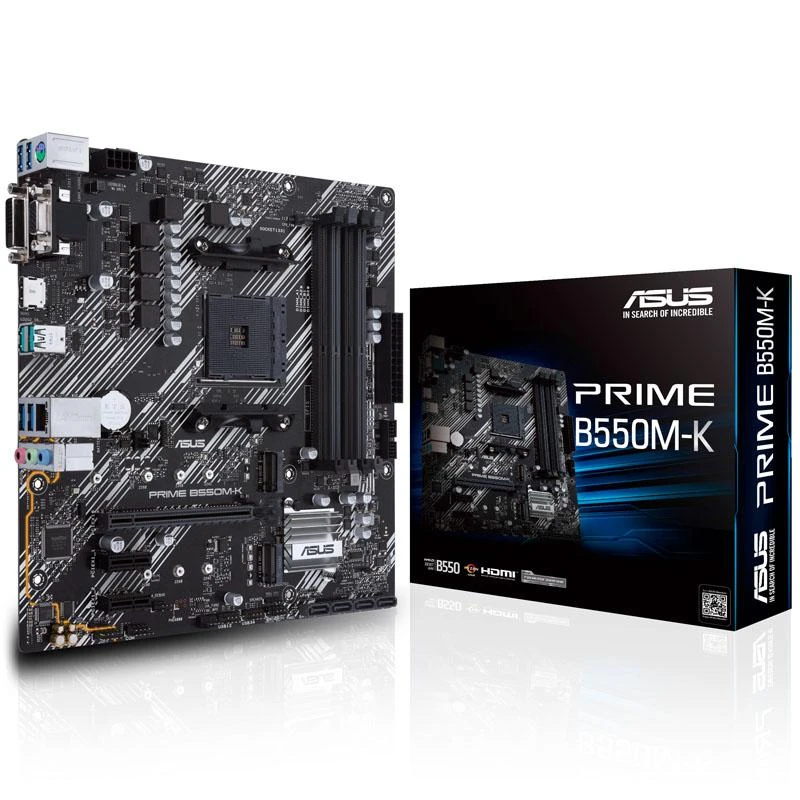 Pagrindinė plokštė ASUS AMD B550 / SAM4 / MicroATX / 2xPCI-Express 3.0 1x / 2xM.2 / 1xPCI-Express 4.0 16x / Memory DDR4 / Atminties lizdai 4 / 1x15pin D-sub / 1xDVI / 1xHDMI / 6xUSB 3.2 / 1xPS/2 / 1xRJ45 / 3xAudio port