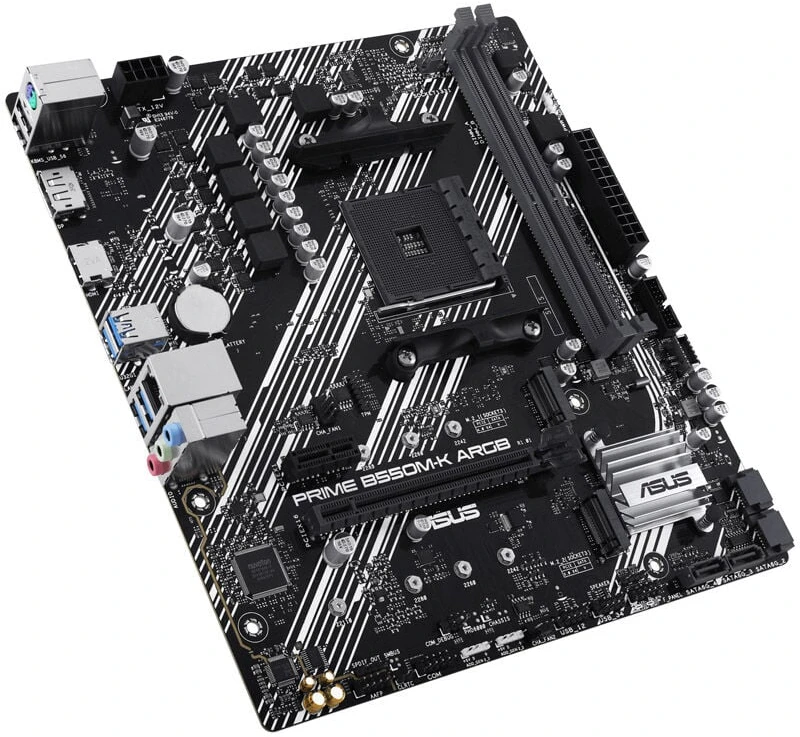 ASUS Prime B550M-K ARGB, AMD B550 pagrindinė plokštė - lizdas AM4