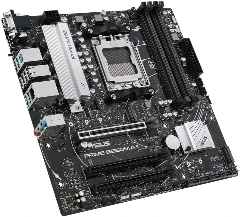 ASUS Prime B650M-A II-CSM, AMD B650 pagrindinė plokštė, AM5 lizdas, DDR5