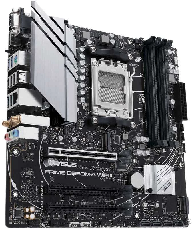 Pagrindinė plokštė ASUS AMD B650/Micro-ATX/Memory DDR5/Atminties lizdai 4/3xPCI-Express 4.0 16x/2xM.2/1x15pin D-sub/1xHDMI/1xDisplayPort/4xUSB 2.0/4xUSB 3.2/1xPS/2/1xRJ45/3xAudio port