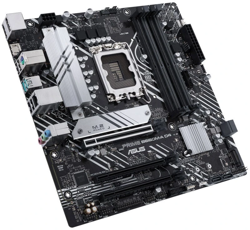 Pagrindinė plokštė ASUS PRIME B660M-A D4-CSM/LGA 1700/Micro-ATX/Intel B660