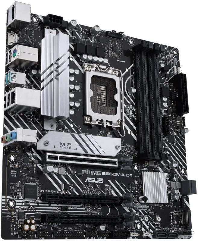 Pagrindinė plokštė ASUS PRIME B660M-A D4-CSM/LGA 1700/Micro-ATX/Intel B660