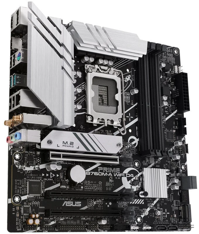 Pagrindinė plokštė ASUS PRIME B760M-A WIFI D4, LGA1700, Micro-ATX, DDR4