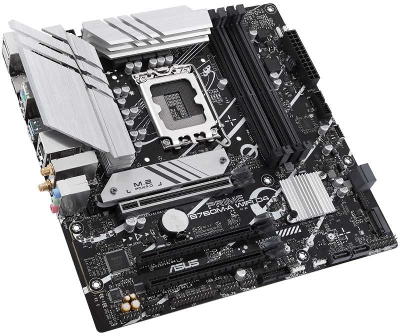 Pagrindinė plokštė ASUS PRIME B760M-A WIFI D4, LGA1700, Micro-ATX, DDR4