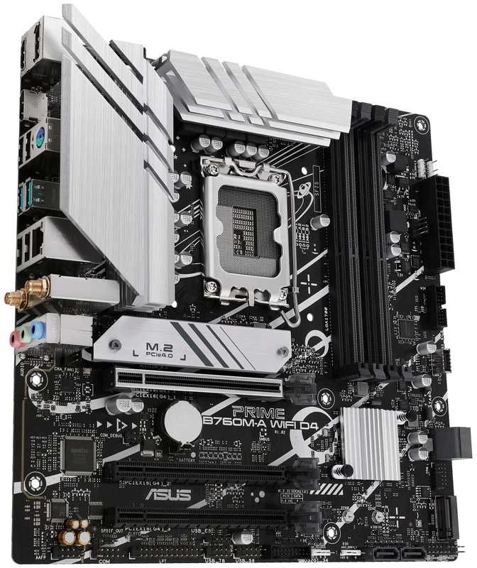Pagrindinė plokštė ASUS PRIME B760M-A WIFI D4, LGA1700, Micro-ATX, DDR4