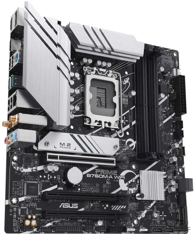 Pagrindinė plokštė ASUS Intel B760 Express/LGA1700/Micro-ATX/Memory DDR5/Atminties lizdai 4/3xPCI-Express 4.0 16x/2xM.2/2xHDMI/1xDisplayPort/4xUSB 2.0/2xUSB 3.2/1xPS/2/1xRJ45/3xAudio port