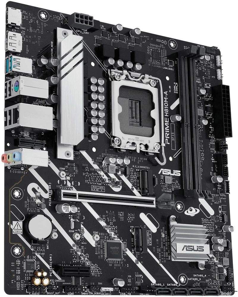 ASUS PRIME H810M-A-CSM Intel H810 LGA 1851 (Socket V1) micro ATX pagrindinė plokštė