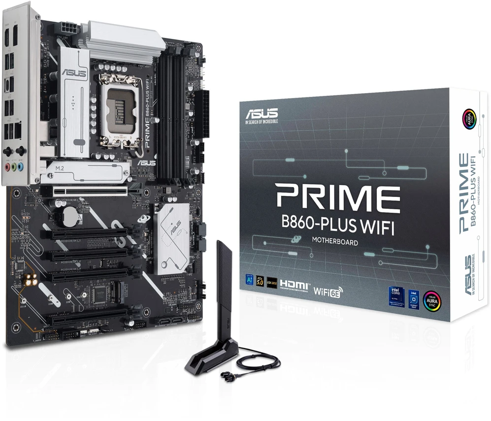 Pagrindinė plokštė ASUS PRIME B860-PLUS WIFI Intel B860 LGA 1851 (V1 lizdas) ATX