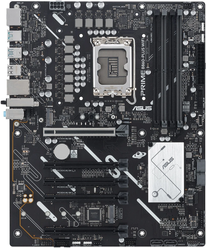 Pagrindinė plokštė ASUS PRIME B860-PLUS WIFI Intel B860 LGA 1851 (V1 lizdas) ATX