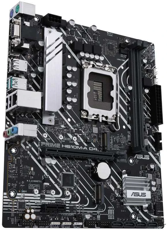 Pagrindinė plokštė ASUS PRIME H610M-A D4-CSM micro ATX LGA 1700