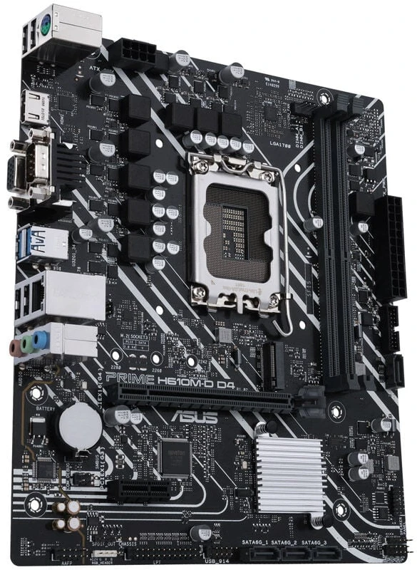Pagrindinė plokštė Asus | PRIME H610M-D D4 | Procesorių šeima Intel | Procesoriaus lizdas LGA1700 | DDR4 DIMM | Atminties lizdai 2 | Palaikomos standžiojo disko sąsajos SATA, M.2 | SATA jungčių skaičius 4 | Mikroschemų rinkinys Intel H610 | mATX