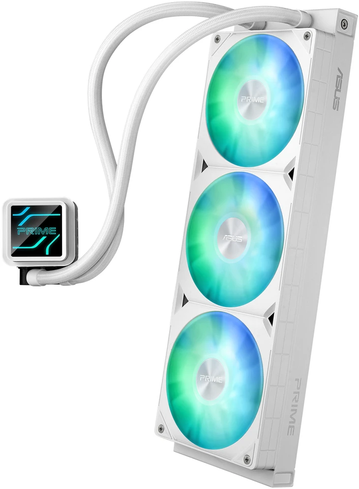 ASUS Prime LC 360 ARGB Baltas Edition procesorius „viskas viename“ skysčio aušintuvas 12 cm 1 vnt.