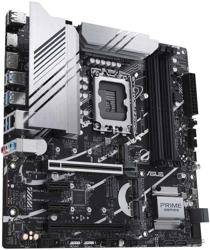 Pagrindinė plokštė ASUS Intel Z790/LGA1700/Micro-ATX/Memory DDR5/Atminties lizdai 4/2xPCI-Express 4.0 1x/1xPCI-Express 4.0 16x/1xPCI-Express 5.0 16x/3xM.2/1xHDMI/1xDisplayPort/2xUSB 2.0/5xUSB 3.2/1xUSB-C/1xRJ45/3xAudio port