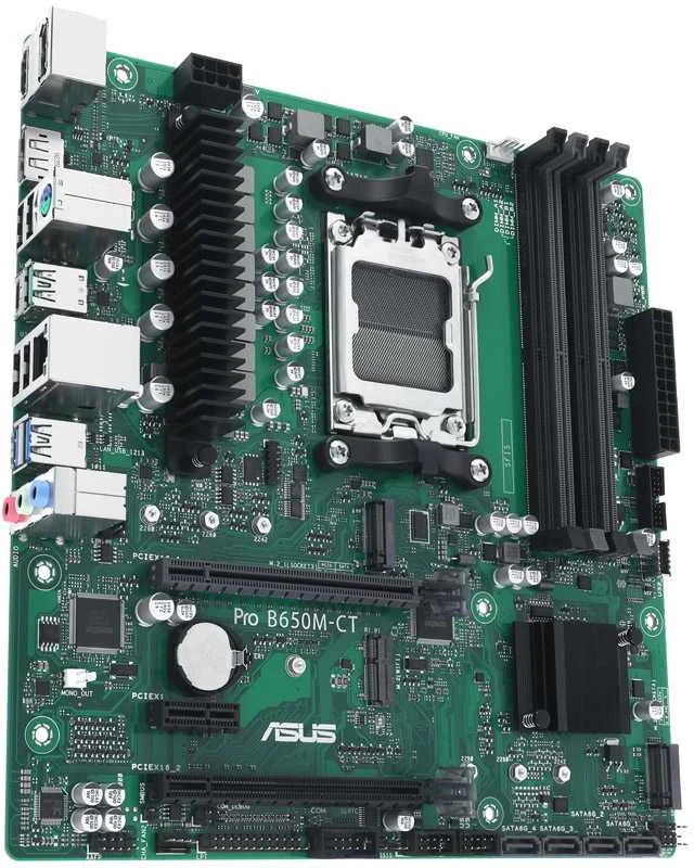 ASUS PRO B650M-CT-CSM, AMD B650 pagrindinė plokštė, AM5 lizdas, DDR5