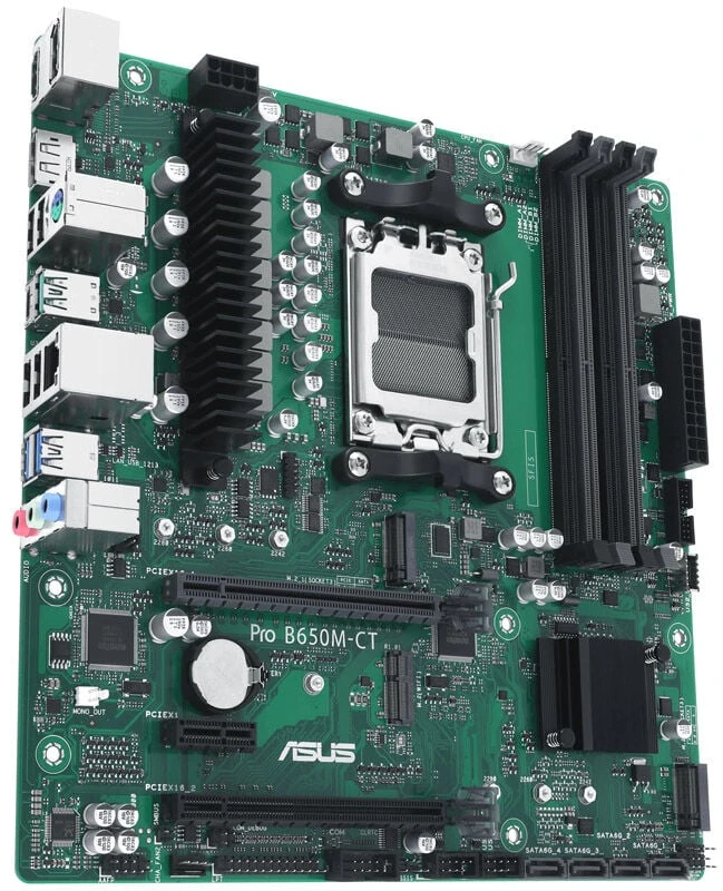 ASUS PRO B650M-CT-CSM, AMD B650 pagrindinė plokštė, AM5 lizdas, DDR5