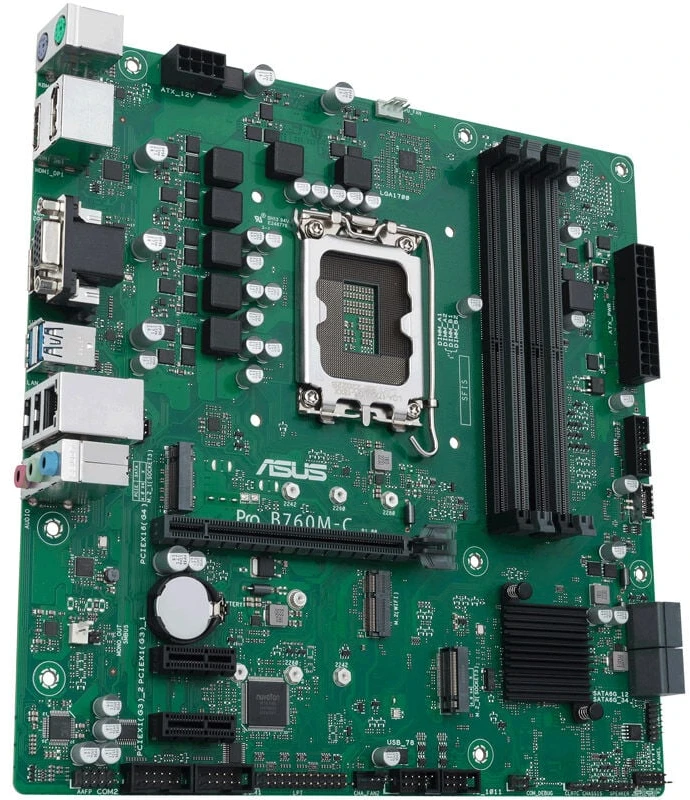 Pagrindinė plokštė ASUS Pro B760M-C-CSM/LGA1700/mATX