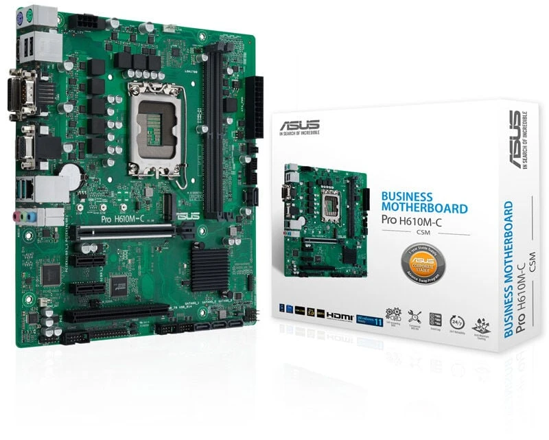 Pagrindinė plokštė ASUS Pro H610M-C-CSM/Micro-ATX/LGA1700