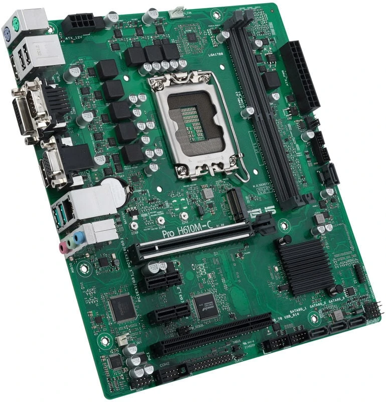 Pagrindinė plokštė ASUS Pro H610M-C-CSM/Micro-ATX/LGA1700