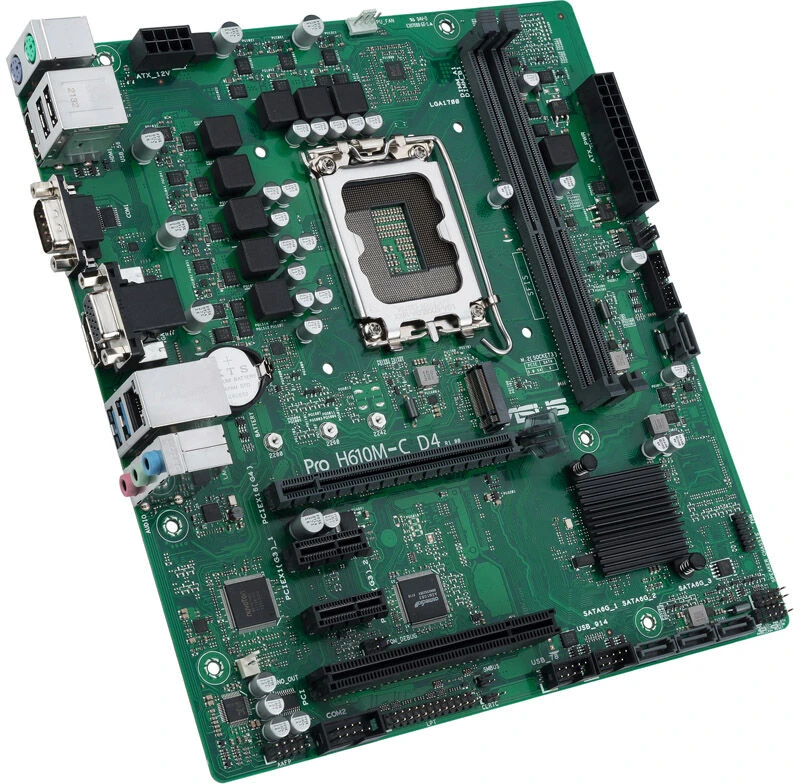 Motininė Plokštė - ASUS PRO H610M-C D4-CSM Intel H610 LGA 1700 micro ATX